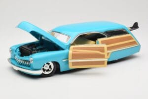 Mercury Merc Woodie Blue Hot Wheels 1:18 27806 Diecast - image 2 of 8