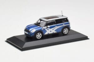 Mini Clubman R55 Cooper S Blue Metallic Onitsuka Tiger Minichamps 1:43 403138676 Diecast - image 2 of 4
