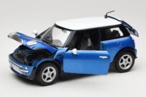 Mini Cooper R50 Blue With White Roof Mondo Motors 1:18 MINI004 Diecast - image 2 of 8
