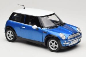 Mini Cooper R50 Blue With White Roof Mondo Motors 1:18 MINI004 Diecast - image 6 of 8
