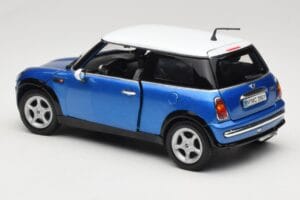 Mini Cooper R50 Blue With White Roof Mondo Motors 1:18 MINI004 Diecast - image 7 of 8