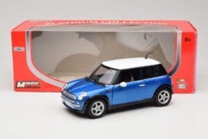 Mini Cooper R50 Blue With White Roof Mondo Motors 1:18 MINI004 Diecast - image 8 of 8