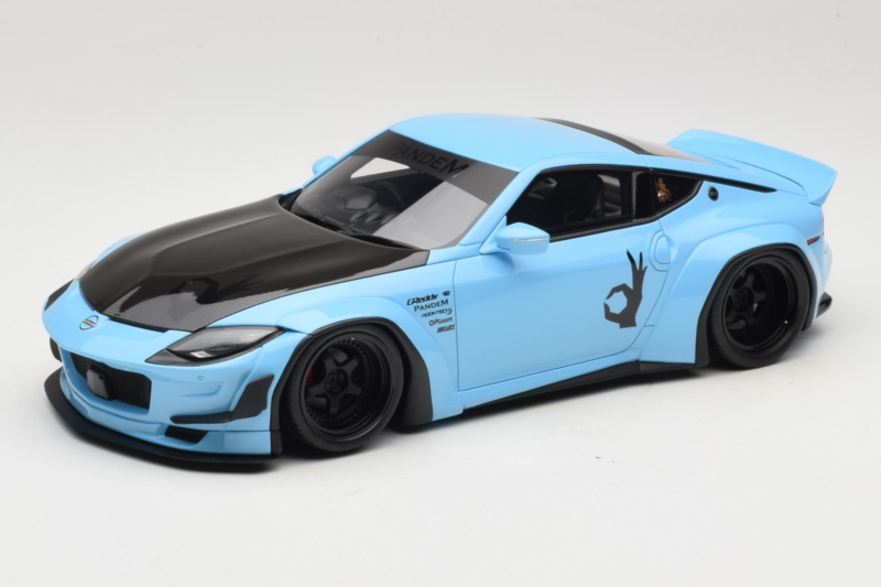 Nissan Fairlady Z RZ34 Pandem China Blue Black GT Spirit 1:18 Nissan Fairlady Z RZ34 Pandem China Blue Black GT Spirit 1:18 GT943 Resin