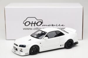 Nissan Skyline GT-R BNR34 by KRC Pearl White Otto 1:18 OT1135 Resin - image 6 of 6