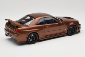 Nissan Skyline GT-R R34 Customized Metallic Bronze MotorHelix 1:18 M83414 Diecast - image 3 of 8
