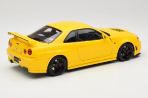 Nissan Skyline GT-R R34 Customized Version Yellow MotorHelix 1:18 M83412 Diecast - image 3 of 8