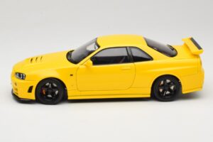 Nissan Skyline GT-R R34 Customized Version Yellow MotorHelix 1:18 M83412 Diecast - image 4 of 8
