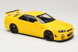 Nissan Skyline GT-R R34 Customized Version Yellow MotorHelix 1:18 M83412 Diecast - image 6 of 8