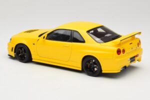 Nissan Skyline GT-R R34 Customized Version Yellow MotorHelix 1:18 M83412 Diecast - image 7 of 8