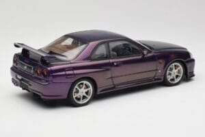 Nissan Skyline GT-R R34 V-Spec Midnight Purple AUTOart 1:18 77305 Diecast - image 3 of 8
