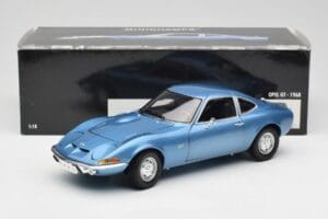 Opel GT Blue Minichamps 1:18 180049020 Diecast - image 8 of 8