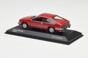 Opel Monza A Red Minichamps 1:43 400045121 Diecast - image 3 of 4