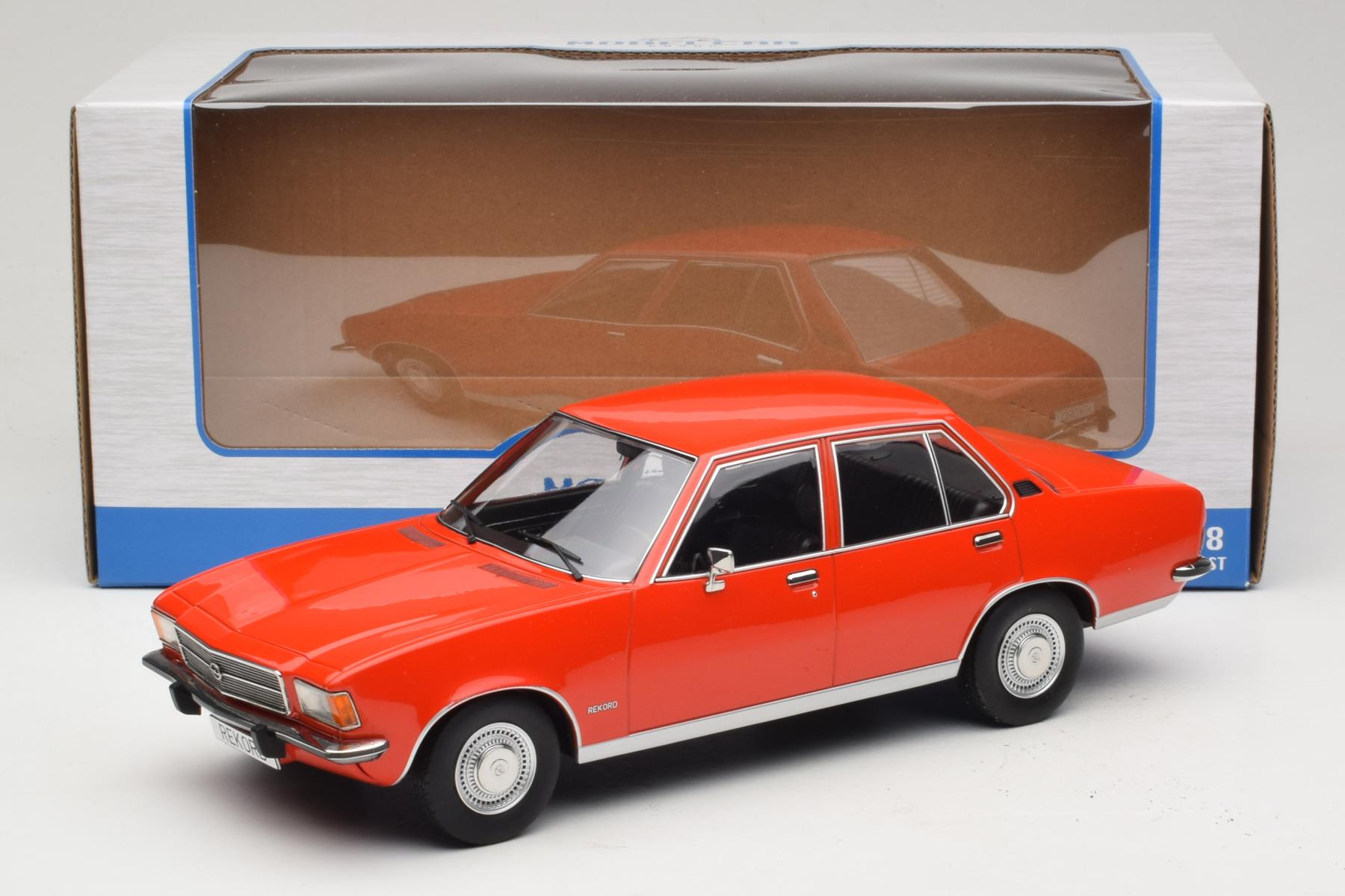 MCG Opel Rekord D 1:18 Diecast Red Sedan