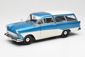 Opel Rekord P1 Caravan Blue Metallic Minichamps 1:18 180043210 Diecast
