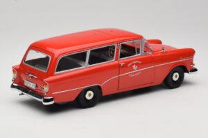 Opel Rekord P1 Caravan Feuerwehr Neuenkirchen Minichamps 1:18 180043291 Diecast - image 3 of 8