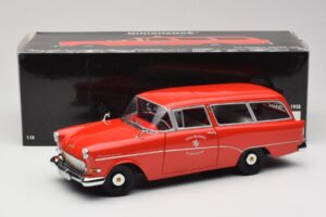 Opel Rekord P1 Caravan Feuerwehr Neuenkirchen Minichamps 1:18 180043291 Diecast - image 8 of 8