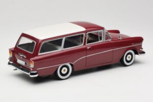 Opel Rekord P1 Caravan Red Minichamps 1:18 180043211 Diecast - image 3 of 8
