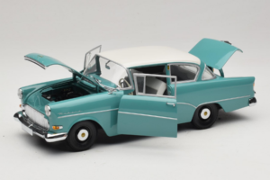 Opel Rekord P1 Turquoise Blue Minichamps 1:18 180043200 Diecast - image 2 of 8