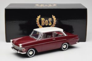 Opel Rekord P2 Dark Red & White BoS Models 1:18 BOS415 Resin - image 6 of 6