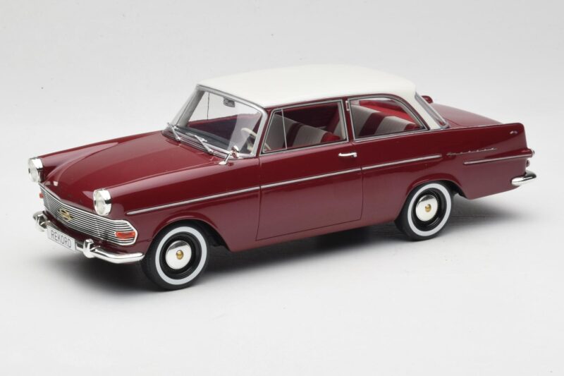 Opel Rekord P2 Dark Red & White BoS Models 1:18 BOS415 Resin