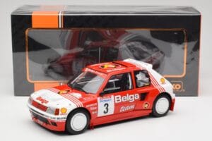 Peugeot 205 T16 #3 B. Darniche / A. Mahe Rally Ypres 1985 IXO 1:18 18RMC135 Diecast - image 6 of 6