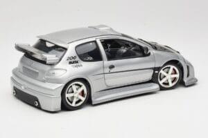 Peugeot 206 MTK Silver Solido 1:18 1817 Diecast - image 3 of 8