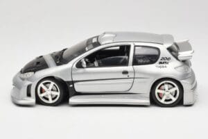 Peugeot 206 MTK Silver Solido 1:18 1817 Diecast - image 4 of 8