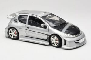 Peugeot 206 MTK Silver Solido 1:18 1817 Diecast - image 6 of 8
