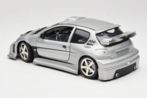 Peugeot 206 MTK Silver Solido 1:18 1817 Diecast - image 7 of 8
