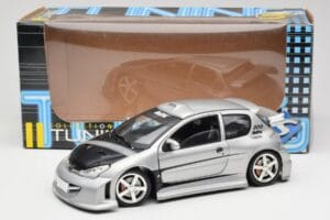 Peugeot 206 MTK Silver Solido 1:18 1817 Diecast - image 8 of 8