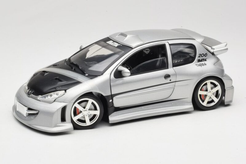 Peugeot 206 MTK Silver Solido 1:18 1817 Diecast