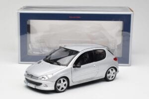 Peugeot 206 RC Aluminium Silver Norev 1:18 184726 Diecast - image 8 of 8