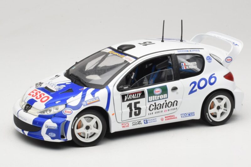 Peugeot 206 WRC #15 G. Panizzi / H. Panizzi WRC 1999 Solido 1:18 9016 Diecast