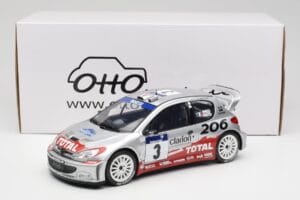 Peugeot 206 WRC #3 G. Panizzi / H. Panizzi Rally Tour de Corse 2002 Otto 1:18 OT1085 Resin - image 6 of 6