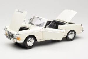Peugeot 404 Cabriolet White Norev 1:18 184746 Diecast - image 2 of 8