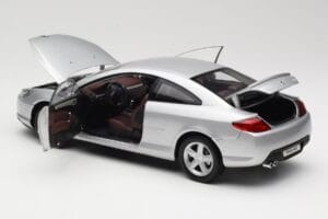 Peugeot 407 Coupe Silver Norev 1:18 184747 Diecast - image 5 of 8