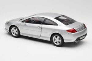 Peugeot 407 Coupe Silver Norev 1:18 184747 Diecast - image 7 of 8