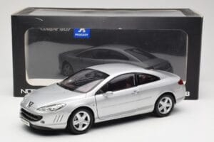 Peugeot 407 Coupe Silver Norev 1:18 184747 Diecast - image 8 of 8