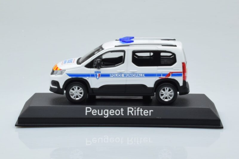 Peugeot Rifter Police Municipale White Norev 1:43 479067 Diecast