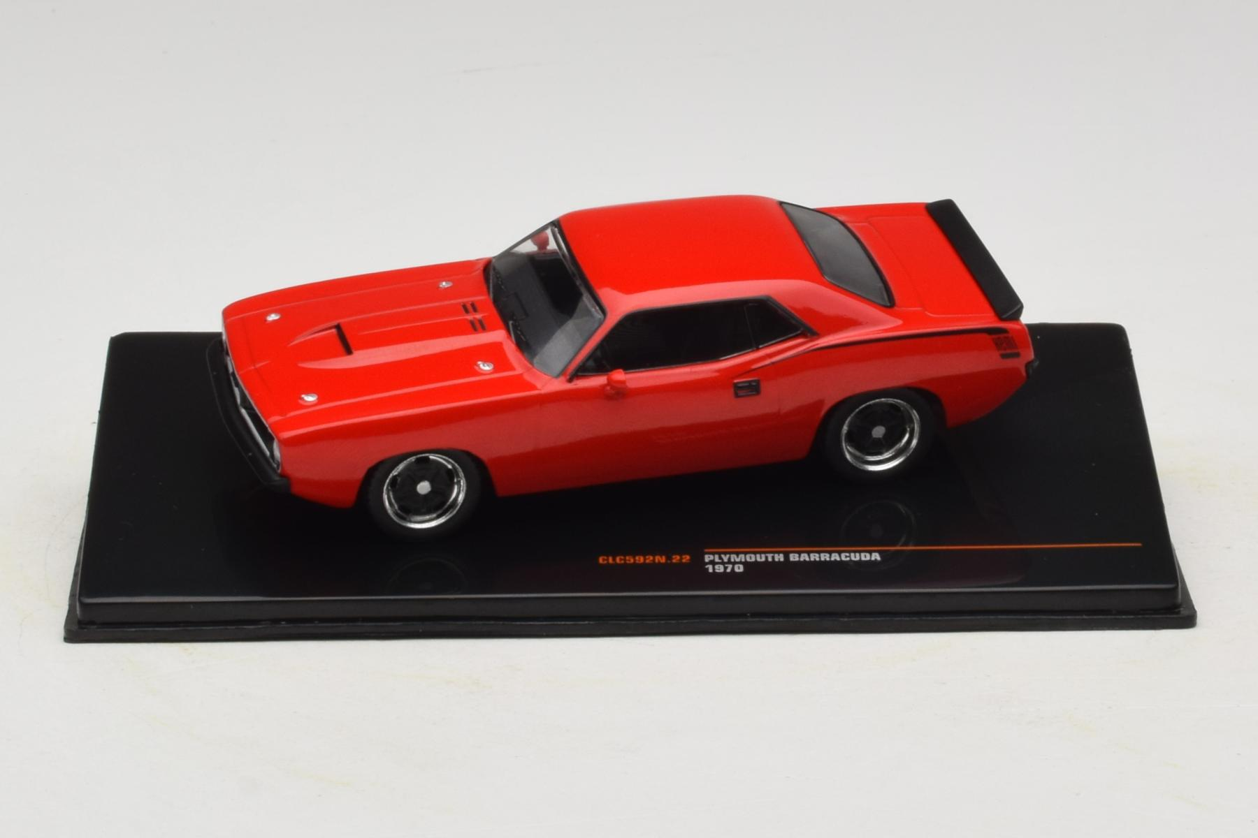 IXO Plymouth Barracuda 1970 1:43 Red Diecast Coupe