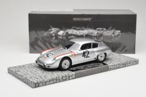 Porsche 356B 1600 GS Carrera GTL Abarth #42 H. Herrmann / H. Linge Targa Florio 1962 Minichamps 1:18 107626842 Resin - image 6 of 6