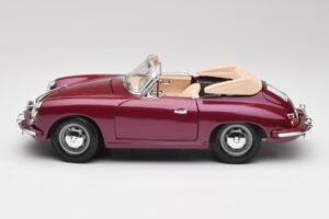 Porsche 356B Cabriolet Aubergine Bburago 1:18 3021-M4 Diecast - image 4 of 8