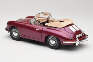 Porsche 356B Cabriolet Aubergine Bburago 1:18 3021-M4 Diecast - image 7 of 8