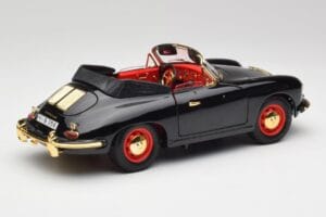 Porsche 356B Cabriolet Black Bburago 1:18 3031D Diecast - image 3 of 8