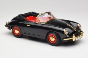 Porsche 356B Cabriolet Black Bburago 1:18 3031D Diecast - image 6 of 8