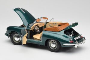 Porsche 356B Cabriolet Green Bburago 1:18 3051-M1 Diecast - image 5 of 8