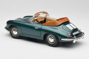 Porsche 356B Cabriolet Green Bburago 1:18 3051-M1 Diecast - image 7 of 8