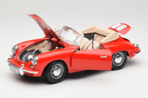 Porsche 356B Cabriolet Red Tchibo 1:18 45703 Diecast - image 2 of 8