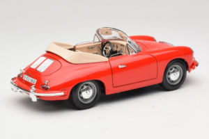 Porsche 356B Cabriolet Red Tchibo 1:18 45703 Diecast - image 3 of 8