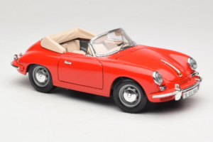 Porsche 356B Cabriolet Red Tchibo 1:18 45703 Diecast - image 6 of 8